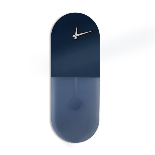 “Cannes” Design Pendulum Clock in Blue Mirror