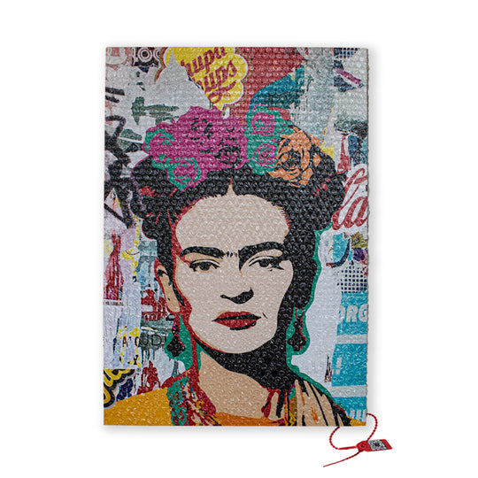 Dipinto con pluriball "Frida"