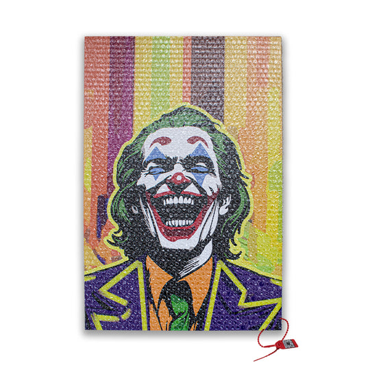 Dipinto con pluriball "Joker"