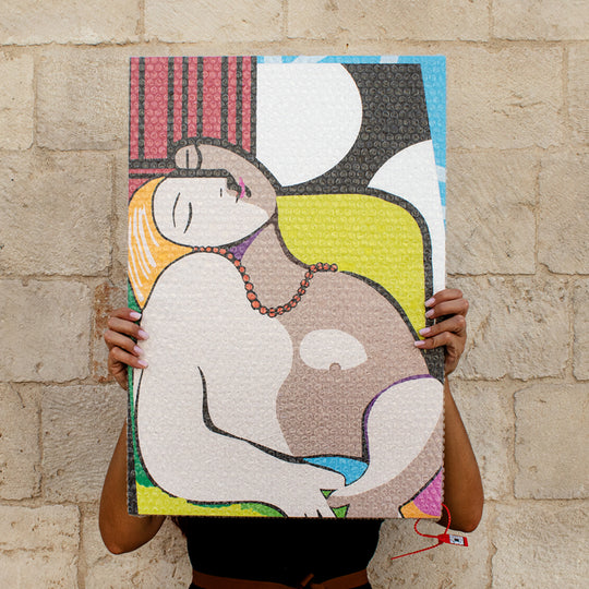 Dipinto con pluriball "Picasso"