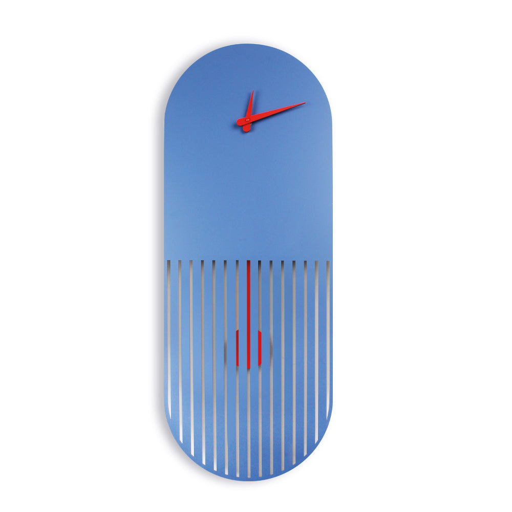 “Santorini” Design Pendulum Clock in Metal