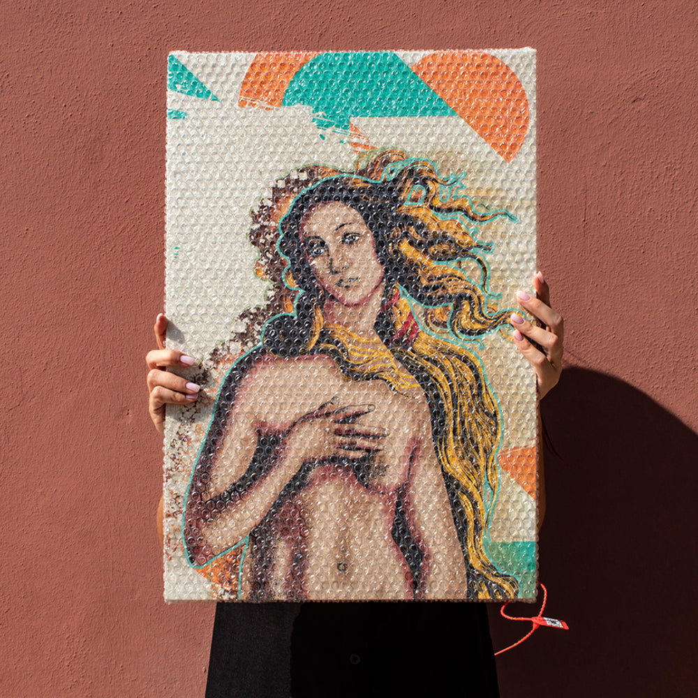 Dipinto con pluriball "Botticelli"